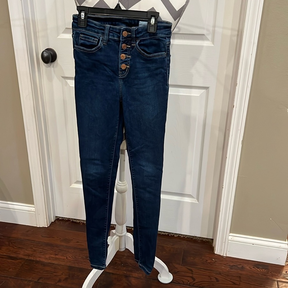Bridge by gly button fly Jean, skinny leg, size 24